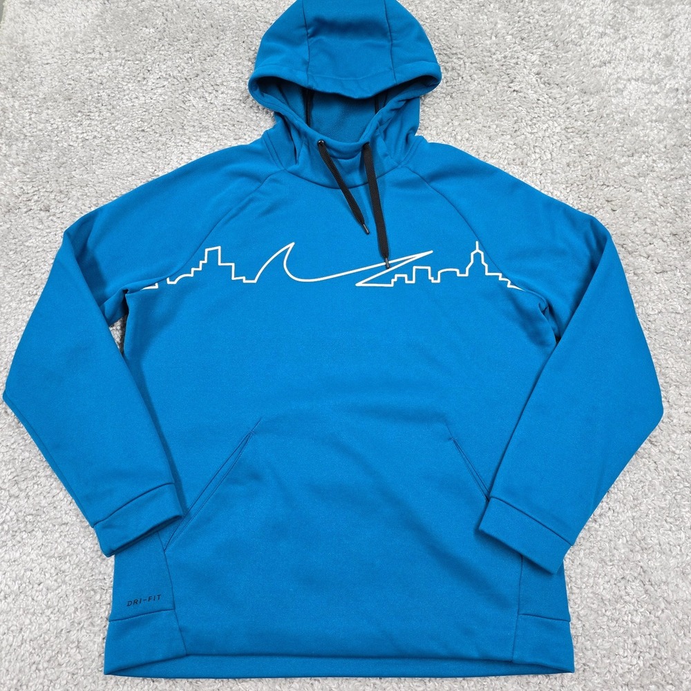 Nike Mens Dri Fit Skyline Graphic Pullover Hoodie Size L Athletic‎ Casual